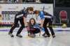 SUPPLIED PHOTO
Skip Mackenzie Zacharias throws a stone during provincials in Dauphin Sunday. Her team finished the week a perfect 9-0.