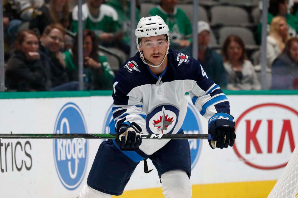 Neal Pionk has established himself as a key piece on Winnipeg's blue-line after coming over in the Jacob Trouba trade. (Tony Gutierrez / The Associated Press files)