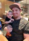 Adam Bighill and his son, Beau, were both born with a bilateral cleft lip and palate. (Supplied photo)