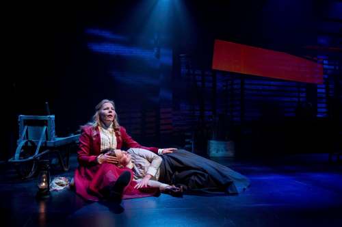 Dylan Hewlett photo
In Awaken, Tracey Penner (left), as Paulina, and Daria Puttaert as Queen Hermione explore Hermione&rsquo;s missing 16 years in Shakespeare&rsquo;s The Winter&rsquo;s Tale.
