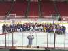 All the moms were brought out for a group photo before practice got underway Monday in Raleigh. (Mike McIntyre / Winnipeg Free Press)