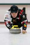 Josh Friesen leads his team in the Manitoba Bonspiel semi final at Fort Rouge Curling Club in Winnipeg.