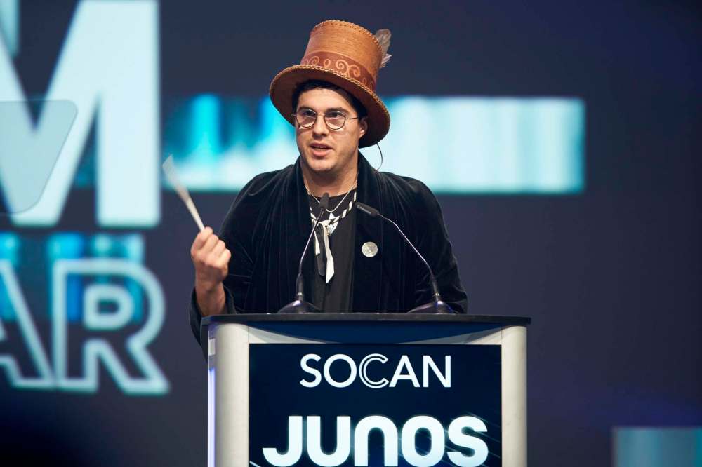 GEOFF ROBINS / THE CANADIAN PRESS FILES
Jeremy Dutcher, left, at the Juno Awards last year, lamented that there were no Indigenous nominees outside of Indigenous categories. Manitoba Music’s Jade Harper, right, hopes the conversation will lead to a new understanding of Indigenous music’s place in society.