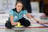 TIM SMITH / BRANDON SUN
Brooke Graham, with Jennifer Briscoe&rsquo;s team, is the youngest curler at the provincial Scotties.