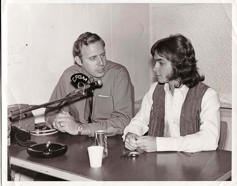 Vancouver radio host John Hart interviews Gregorash in 1968. (Supplied photo)