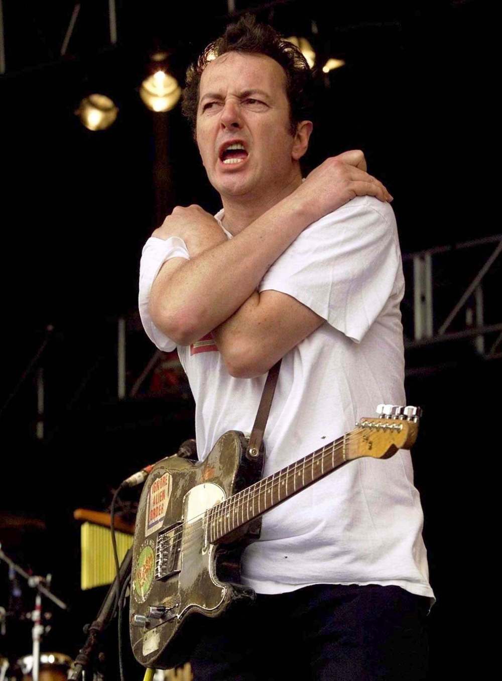 Joe Strummer died of a heart ailment in 2002.