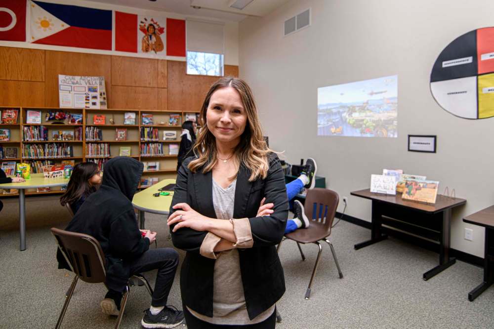 Mike Sudoma / Winnipeg Free Press
Music Teacher and founder of the esports program at Archwood School, Melissa Burns.