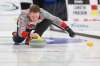 MIKE DEAL / WINNIPEG FREE PRESS
Skip Braden Calvert during his team's match against Team Gitzel at Eric Coy Arena Wednesday afternoon on day one of the 2020 Viterra Curling Championship.