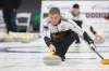 MIKE DEAL / WINNIPEG FREE PRESS
Skip William Lyburn during practice at Eric Coy Arena Tuesday afternoon prior to the start of the 2020 Viterra Curling Championship.