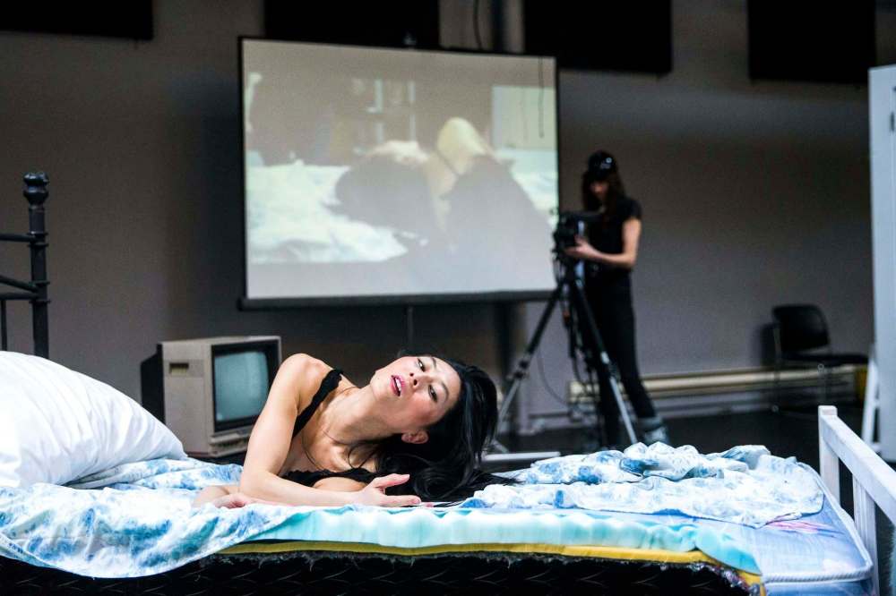 Ming Hon’s hour-long work aims in part to examine the way pornography has become a perverse form of sex-ed. (Mikaela MacKenzie / Winnipeg Free Press)