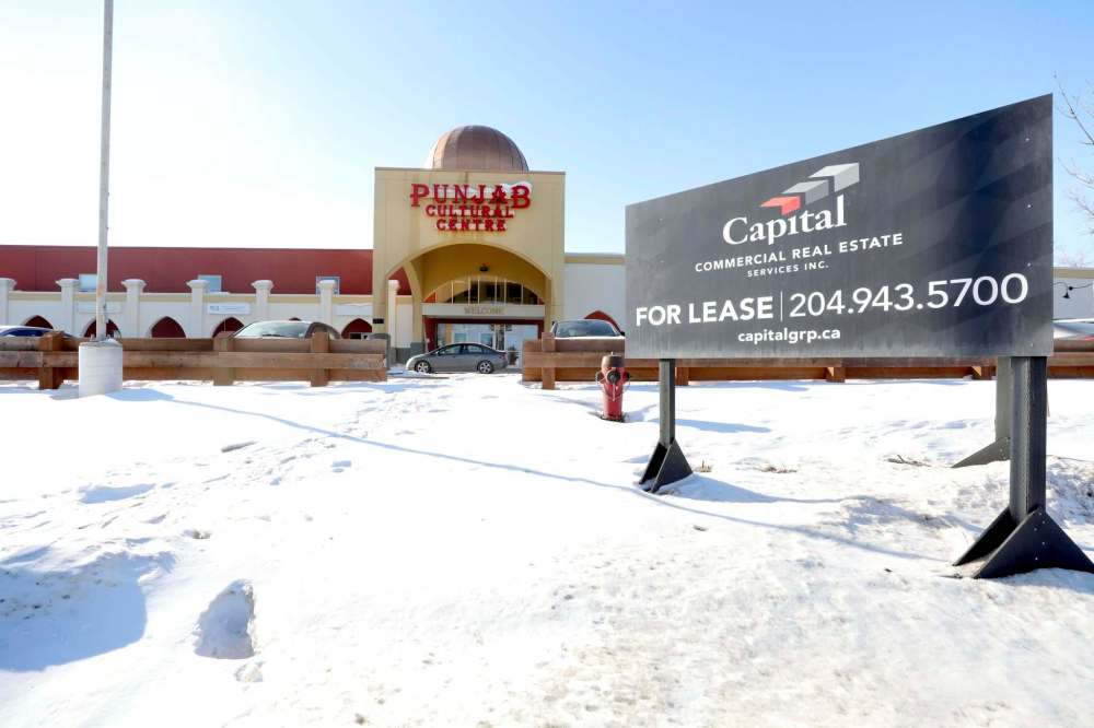 RUTH BONNEVILLE / WINNIPEG FREE PRESS
The Punjab Cultural Centre at 1770 King Edward St. is looking for tenants.