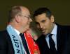 Claude Paris / The Associated Press files
Manchester City chairman Khaldoon al-Mubarak (right) chats with Prince Albert II of Monaco before a Champions League match in 2017.