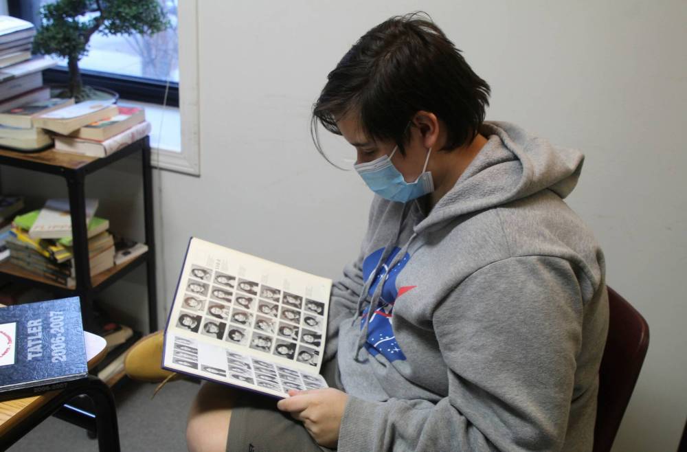 MAGGIE MACINTOSH/WINNIPEG FREE PRESS
Portage Collegiate Institute Grade 12 student Mason Campbell said bullying and mental health issues were barriers that affected the 17-year-old’s attendance before joining the roving campus.