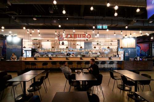 Mike Sudoma / Winnipeg Free Press
The front exterior of Saburo restaurant inside of Hargave Market.