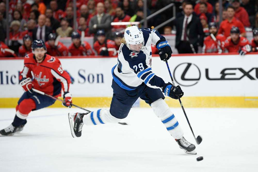 Patrik Laine missed two games after blocking a shot last week. (Nick Wass / The Associated Press files)
