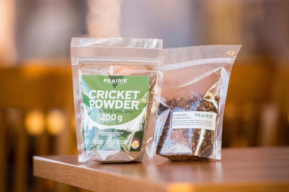 Prairie Cricket Farms products are currently available in Miami, Manitou and Morden.
