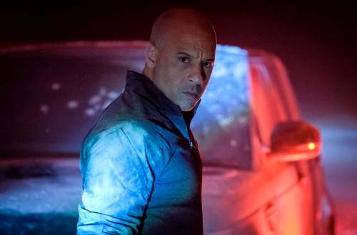 Columbia Pictures
Vin Diesel on one of the rare occasions in Bloodshot when he wears a shirt with sleeves.