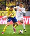 Anders Wiklund / TT via AP
Sweden's Mikael Lustig, left, and Spain's Thiago Alcantara in action during their Euro 2020 Group F qualification soccer match between Sweden and Spain at Friends Arena in Solna, Stockholm, Sweden.