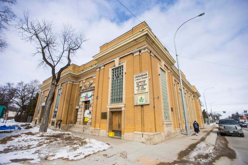 MIKAELA MACKENZIE / WINNIPEG FREE PRESS
The Ukrainian Labour Temple is a neo-classical building in the North End.