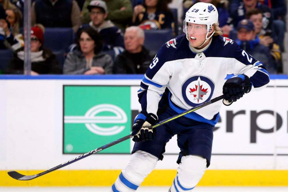 Patrik Laine can head home to Finland and follow that country's self-isolation rules when he arrives. (Jeffrey T. Barnes / The Associated Press files)