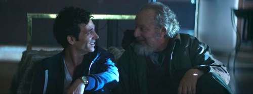 Banana-Moon Sky Films
Jonas Chernick, left, as uptight scientist James, who meets his future self, Jimmy (Daniel Stern).