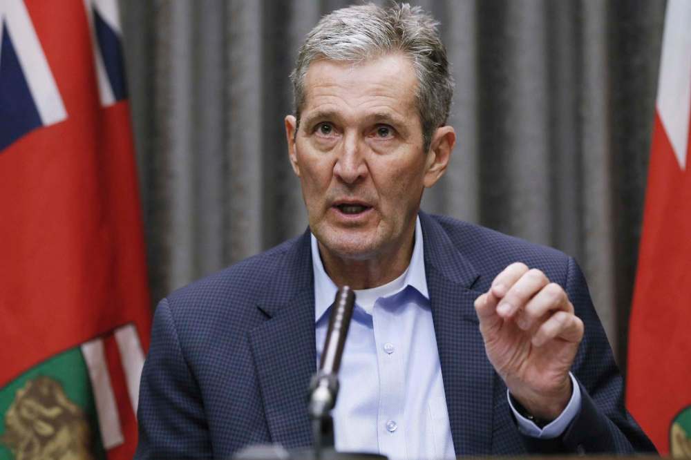 Premier Brian Pallister revealed details of the Manitoba Gap Protection Plan Wednesday morning. (John Woods / Canadian Press files)