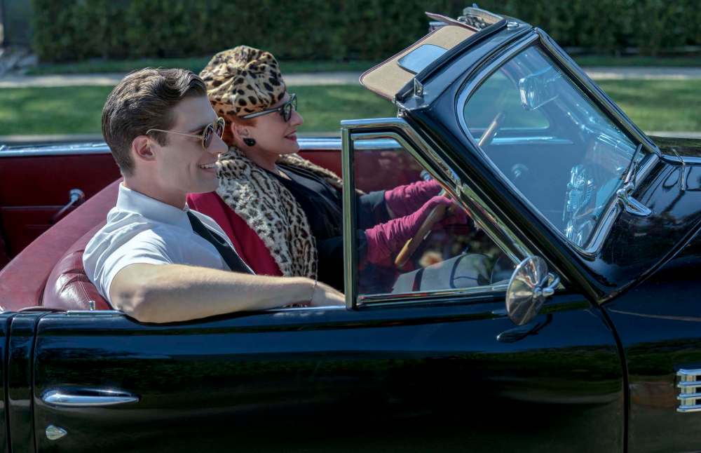 David Corenswet plays Jack Costello, the younger stud-muffin satisfying LuPone's character Avis Amberg's sexual needs. (Saeed Adyani / Netflix)
