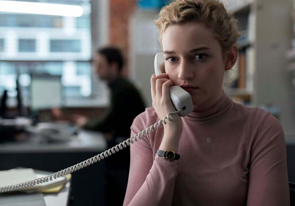 Ty Johnson / Bleecker Street
Julia Garner, best known as Ruth Langmore in Ozark, plays an assistant to a Harvey Weinstein-like studio boss.