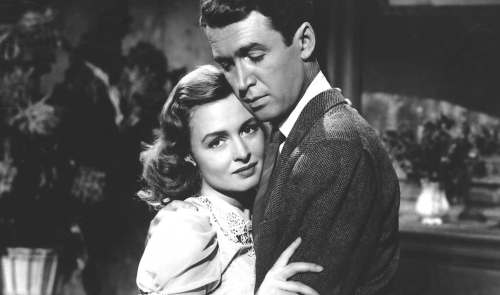 RKO Radio Pictures
Donna Reed and James Stewart in It&rsquo;s a Wonderful Life, in which Reed plays a devoted wife and mother, but not a sexless housewife.