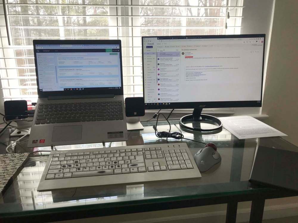 Kevin Wiliams/Chicago Tribune/TNS
Employees working from home during the pandemic tend to function more efficiently if they establish a dedicated workspace.