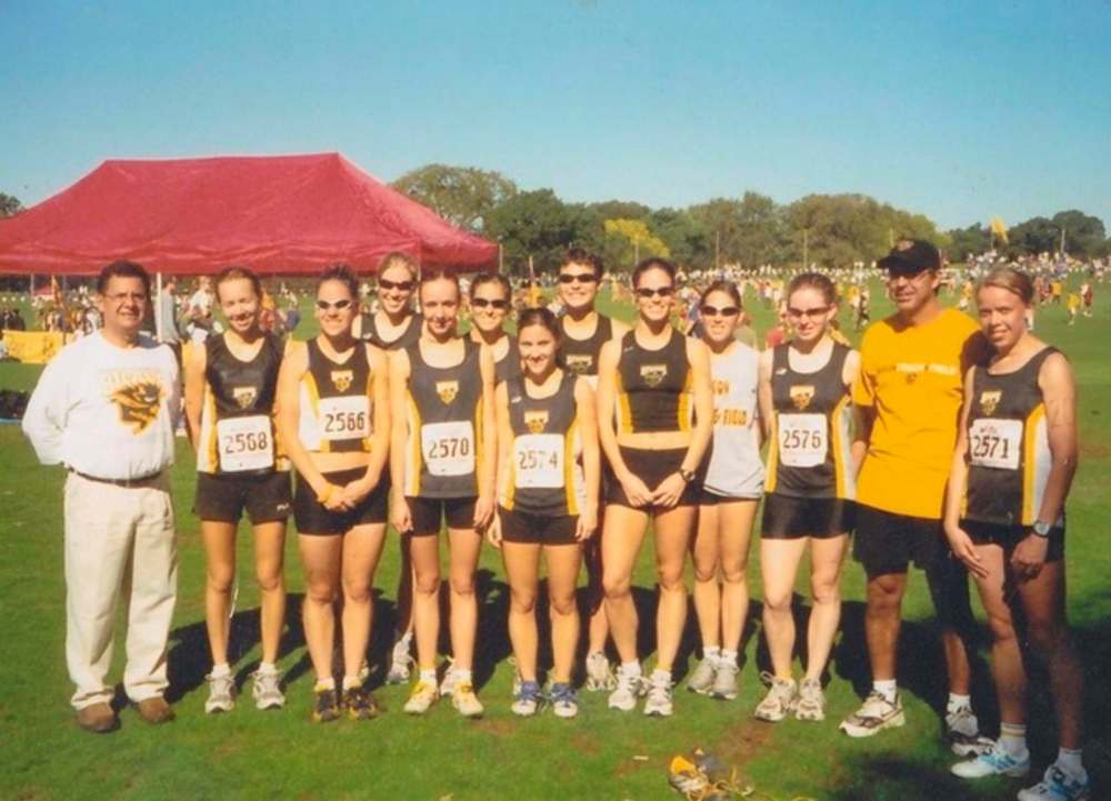 Supplied photo
Cornejo (left) coached many female athletes in the University of Manitoba’s track program; he earned coach of the year honours from Athletics Manitoba in 2000.