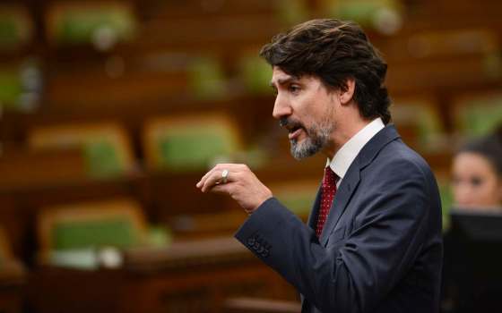 Prime Minister Justin Trudeau speaks during the special committee on the COVID Pandemic in the House of Commons on Parliament Hill amid the COVID-19 pandemic in Ottawa on Thursday, June 18, 2020. THE CANADIAN PRESS/Sean Kilpatrick