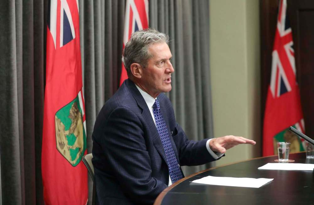 RUTH BONNEVILLE / WINNIPEG FREE PRESS FILES
Premier Brian Pallister explained the declaration did not need to use the word