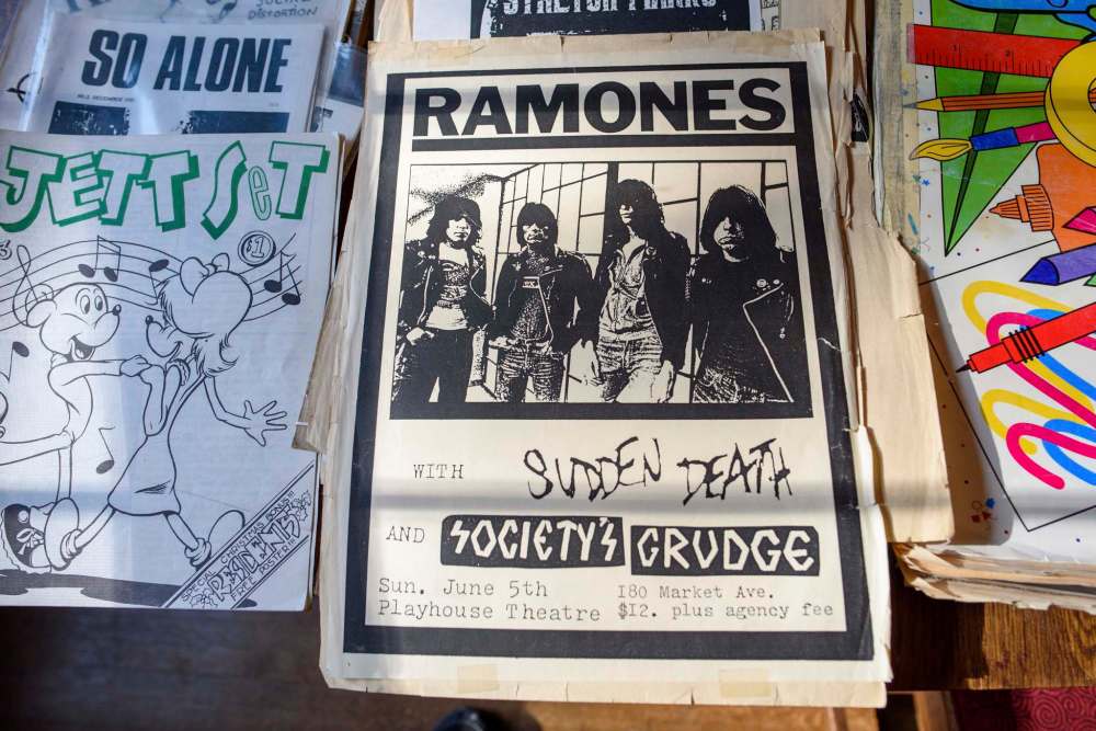 JESSE BOILY / WINNIPEG FREE PRESS
A Ramones poster from a Winnipeg show.