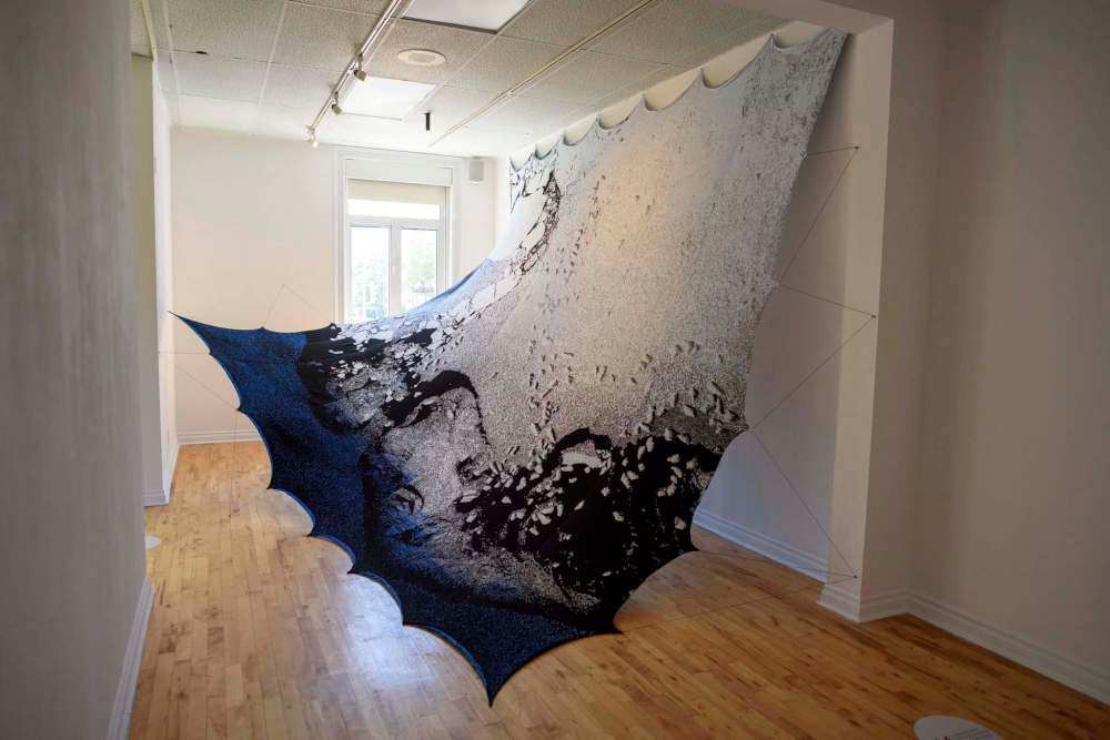 JESSE BOILY / WINNIPEG FREE PRESS
Art work of Myléne Michaud which is currently on display at La Maison des artistes visuals francophones on Wednesday.