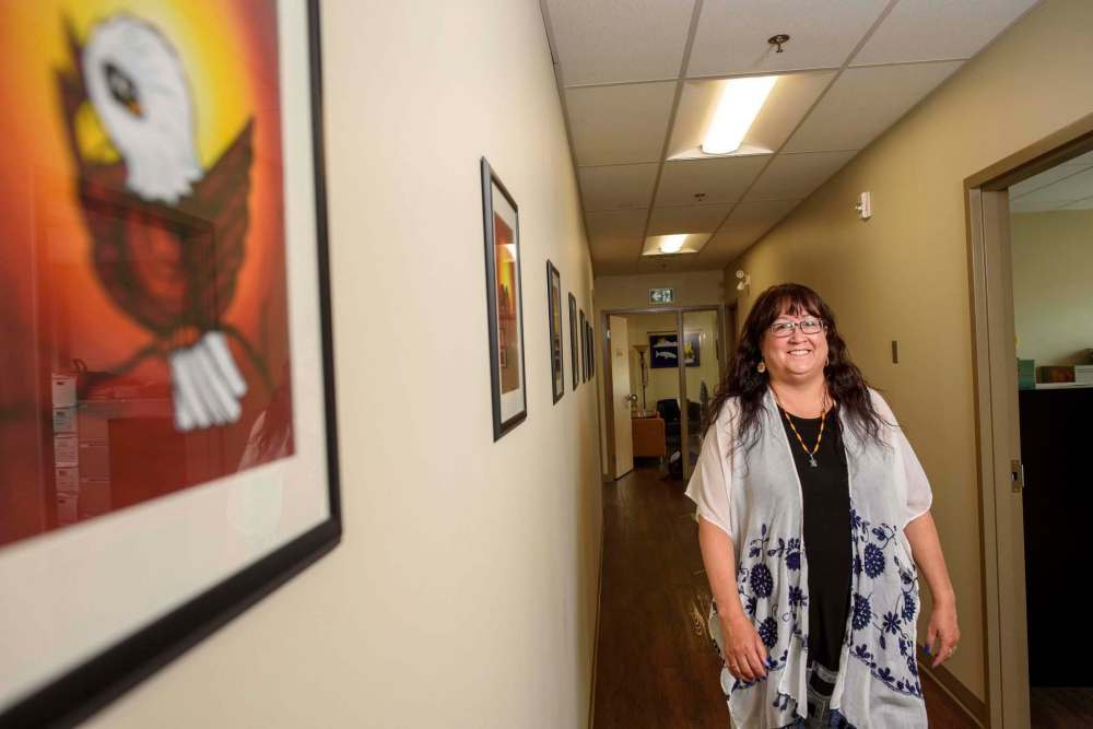 JESSE BOILY / WINNIPEG FREE PRESS
Diane Redsky has been part of the fabric of Ma Mawi Wi Chi Itata Centre since 1997, and in her early years with the organization she founded the Aboriginal Head Start Little Red Spirit program and a home for teen moms called Isobel’s Place — where the pantry is always open. Both programs continue to operate today.