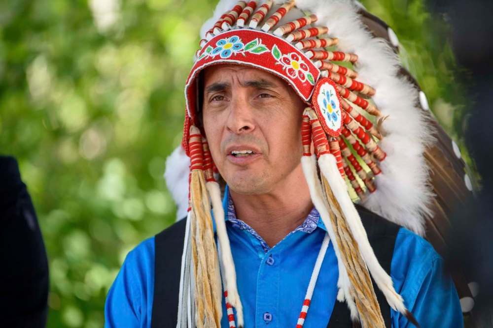 Grand Chief Arlen Dumas's son, Achahk, died in 2019 at age 18 from complications related to cystic fibrosis. (Jesse Boily / Winnipeg Free Press files)