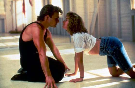 Patrick Swayze as Johnny Castle and Jennifer Grey as Baby Houseman in 'Dirty Dancing.' (The Associated Press / Lionsgate Home Entertainment)