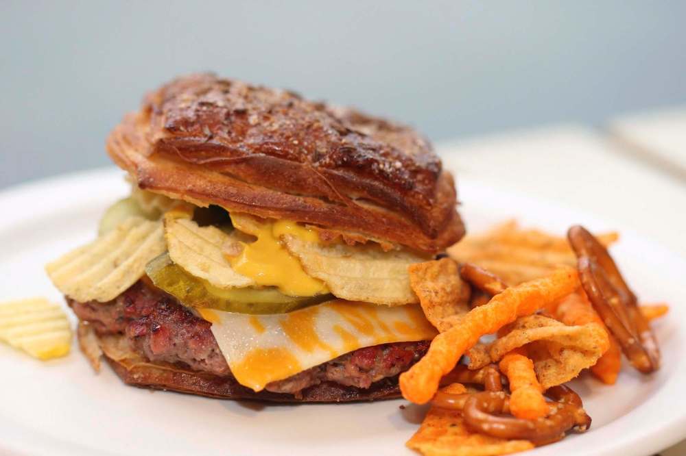 SHANNON VANRAES / WINNIPEG FREE PRESS
Frenchway Café's Manitoba Social, one of the many contenders for Le Burger Week, which runs until Sept. 7