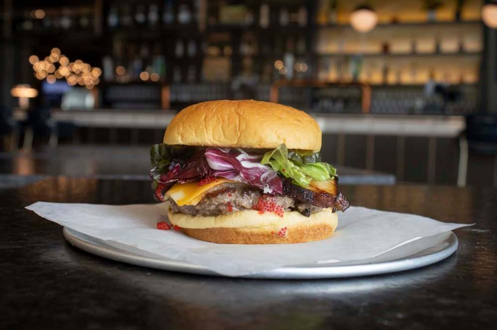 SUPPLIED
Saburo Kitchen's entry combines a beef, pork and lamb patty with Japanese ingredients such as yuzu honey, chashu, miso and wasabi mayo.