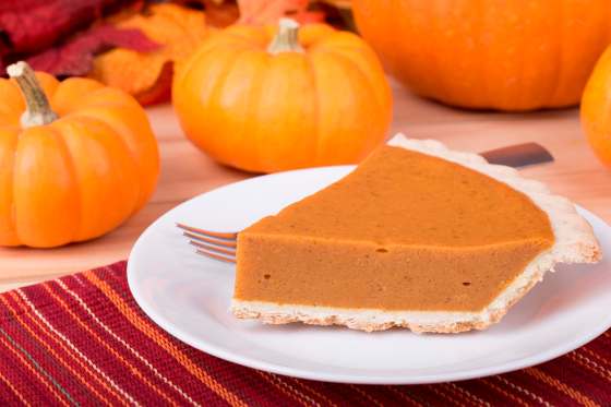 Doug's favourite holiday dish, pumpkin pie.