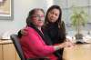 RUTH BONNEVILLE / WINNIPEG FREE PRESS
Bunibonibee Elder, Sadie North, left, shared her experience with racism at a Winnipeg emergency room and hospital with her daughter, Sheila North, at her side at a press conference Friday.