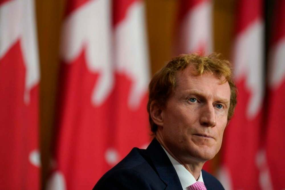 Minister of Indigenous Services Marc Miller after participating in an emergency meeting on eliminating racism in the health care system, in Ottawa, Friday. THE CANADIAN PRESS/Justin Tang
