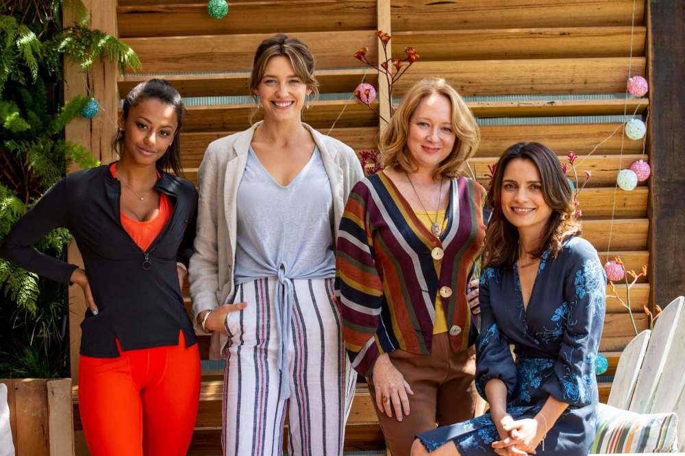 Greg Noakes photo
From left: Shalom Brune-Franklin, Tess Haubirich, Mandy McElhinney and Jessica Tovey are a group of Down Under Desperate Housewives in Bad Mothers.