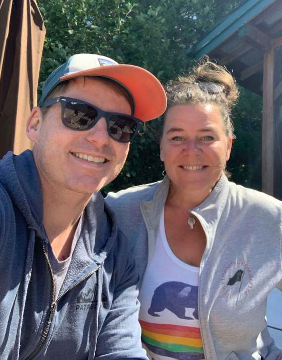 SUPPLIEDSusan Krepart with husband Owen Mooney, a doctor who tested positive for COVID-19.