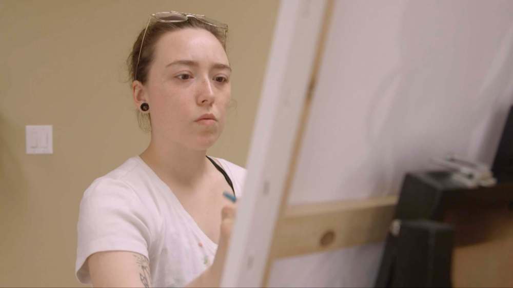 Supplied 
Artist Kailey Sheppard wants people to see behind the piece of art.