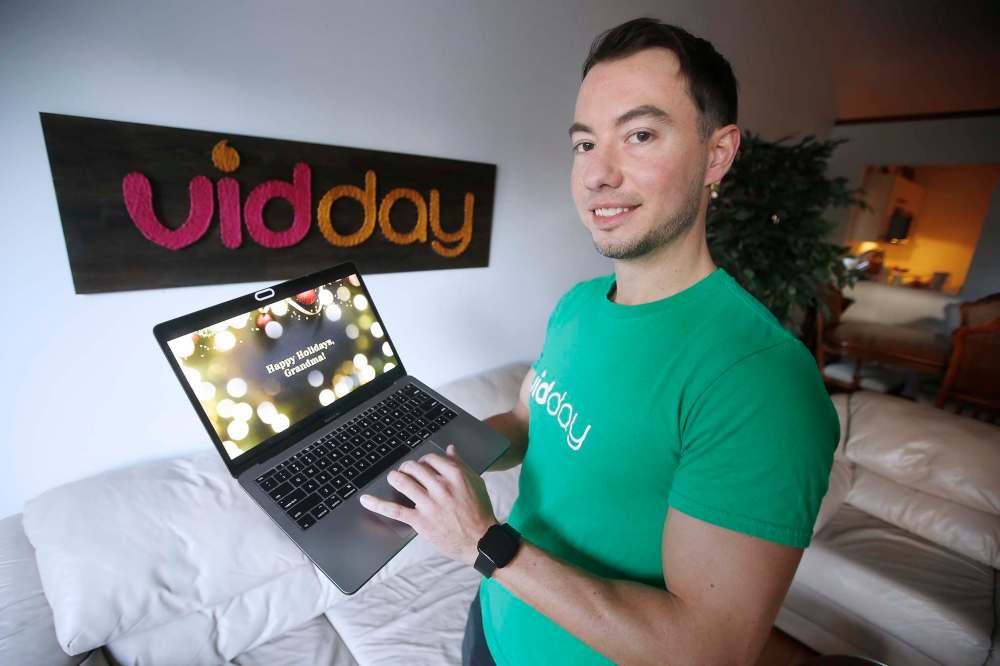 JOHN WOODS / WINNIPEG FREE PRESS
With business 100 times greater than last year, its back-end technology in place and a staff that’s doubled since the beginning of the year to 12, Denis Devigne said VidDay is in a good place to handle the huge demand.