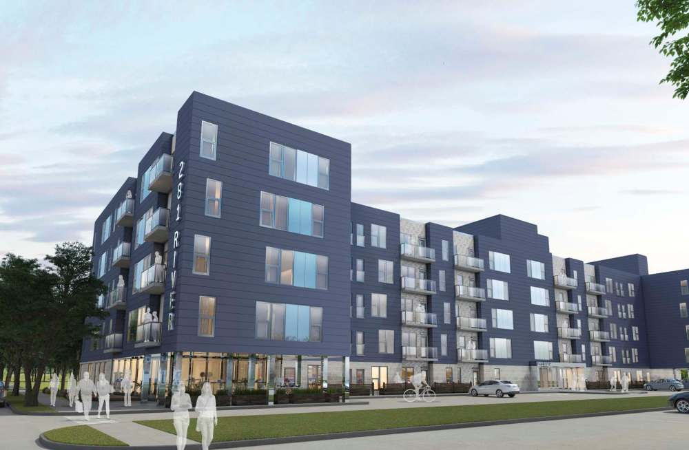Towers Realty Group is developing a 100-suite building at 281 River Ave. It’s designed by BLDG Architecture and being built by Pre-Con Builders Ltd. (Supplied)