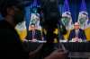 Winnipeg Mayor Brian Bowman and Coun. Scott Gillingham, chair of the standing policy committee on finance, release the city's preliminary budget on Friday. (Mike Deal / Winnipeg Free Press)