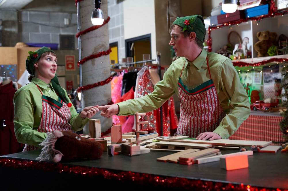 Photograph by Hugh Conacher
Elvish is in the building: Robyn Slade and Tobias Hughes in the ‘workshop.’